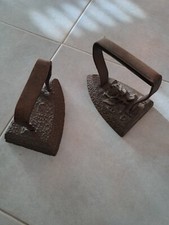 Coppia di ANTICHI FERRI DA STIRO - ETÀ VITTORIANA 