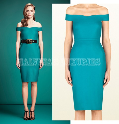 Gucci abito lana turchese - abito,