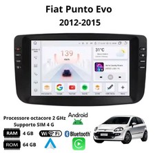 Autoradio stereo Android 10 Pollici per Fiat Punto Evo 2012 al 2015