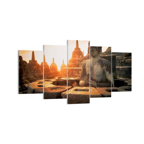Quadro tela 160x85cm buddha - quadro,