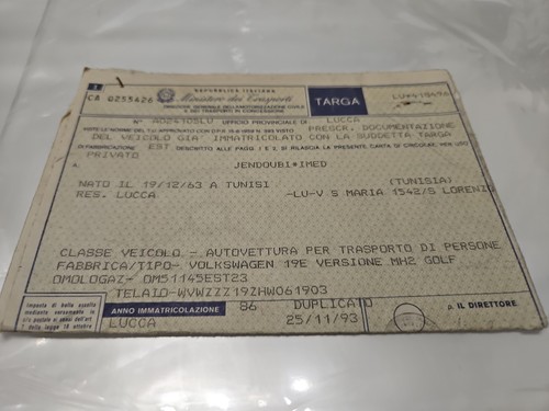 Carta circolazione collezione - carta,