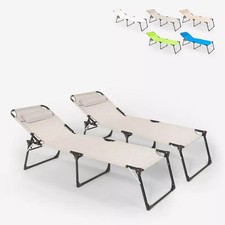 Set 2 lettini spiaggia mare