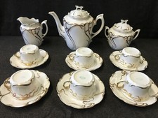 Servizio tazze te porcellana Prov Saxe Art nouveau Jugendstil Liberty da museo