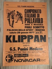 MANIFESTO VOLLEY 1997 - PANINI MODENA  VS KLIPPAN TORINO CAMPIONATO PALLAVOLO - 