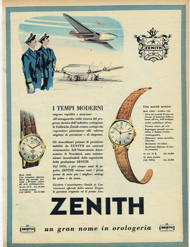 Zenith orologio 1955 anni - 1955, 50