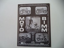 advertising Pubblicità 1972 MOTO BIMM CROSS 50/P6 SPORT/MINI KS/FRANCO RAVAGLI