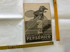 PUBBLICITà ADVERTISING RACCHETTE DA TENNIS PERSENICO CHIAVENNA BOCCASILE .-