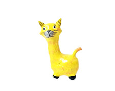 Statuina gatto legno