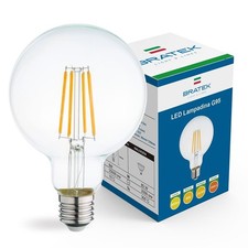 Lampadina LED Globo Vintage E27 8W 880lm Filamento 3000K Luce Calda Bratek Decor