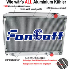 2 file radiatore per Mercedes-Benz C107 380 SLC 1978-1981/R107 380 SL 80-85 1983