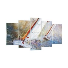 Quadro su Vetro 160x85cm Barca