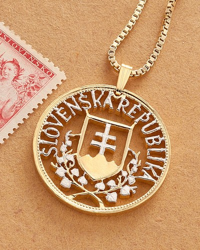 Ciondolo collana crest - e,