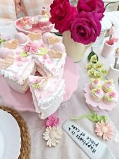 torta finta romantica scenografica casa shabby eventi vetrine negozi dolci rosa 