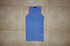 T-shirt singola canotta traforata cotone VELA Dsquared² M 71NC017 SS/07, RARA