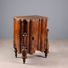 Comodino Art Déco Antico Noce Radica di Noce Italia XX Secolo Originale