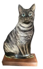 Squisita e rara scultura gatto