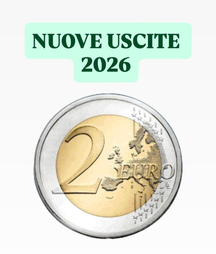 2026 monete emesse da 2 - monete,