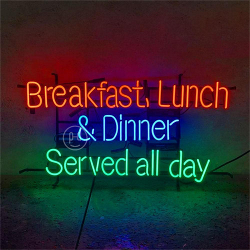 Breakfast lunch dinner - dinner, served