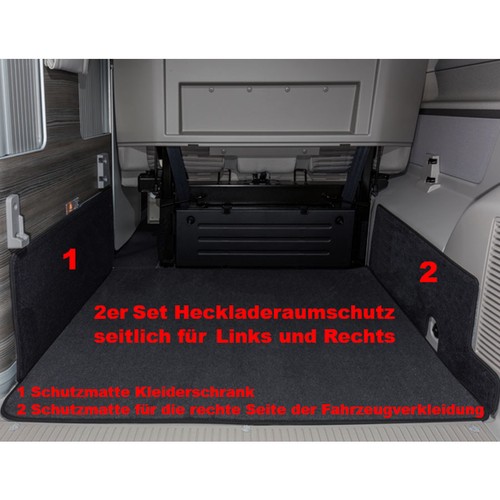 Foot mats load - , compartment