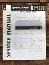 Kenwood KT-1000 Tuner Manuale di servizio *Originale*