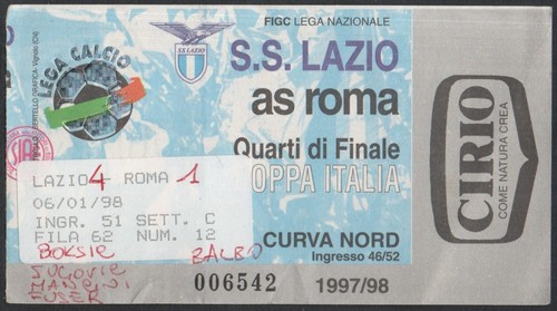 Biglietto stadio ticket lazio - ticket,