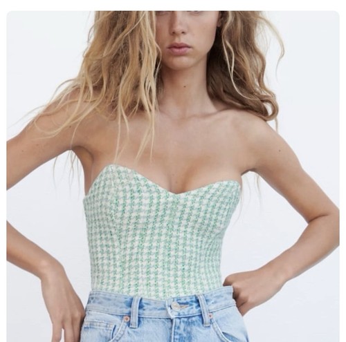 Zara tweed bustier - , corsetto