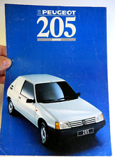 DEPLIANT AUTOMOBILE VINTAGE - PEUGEOT 205 SERVICE - 1988 -