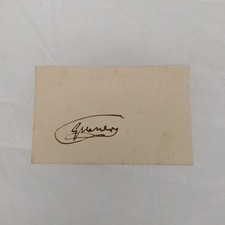 Cartoncino biglietto con autografo attribuito a GIUSEPPE VERDI