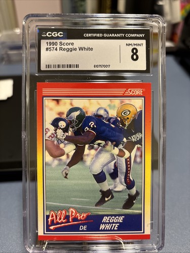 Reggie white 1990 fleer - white,