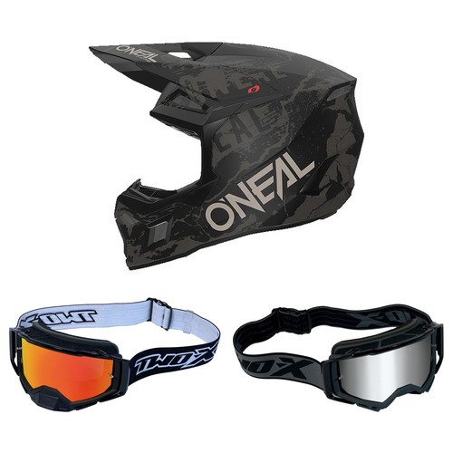 Casco oneal combo 3srs acid - casco, mx