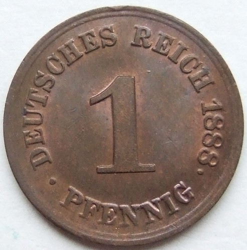 Moneta impero tedesco - tedesco, 1