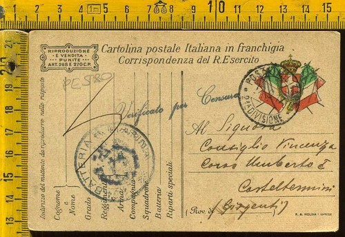 Prima guerra franchigia - guerra, posta