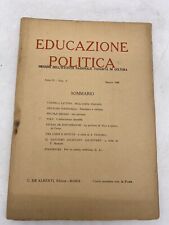 EDUCAZIONE POLITICA ORGANO DELL'ISTITUTO NAZIONALE FASCISTA DI CULTURA MAGGIO 26