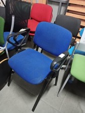 Sedia da Ufficio Blu con Braccioli