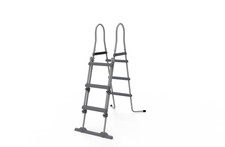 Scaletta con Dispositivo di Sicurezza 3 Gradini Jilong Grigia per Piscine Fuorit