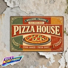 Italian Pizzeria Metal Sign