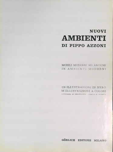 Nuovi ambienti azzoni - azzoni, pippo