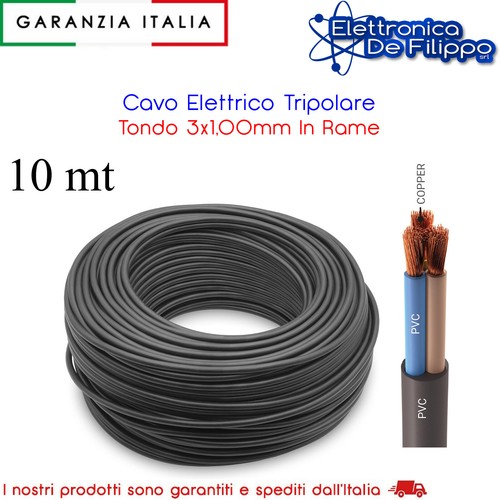 Cavo elettrico tripolare - tripolare, tondo