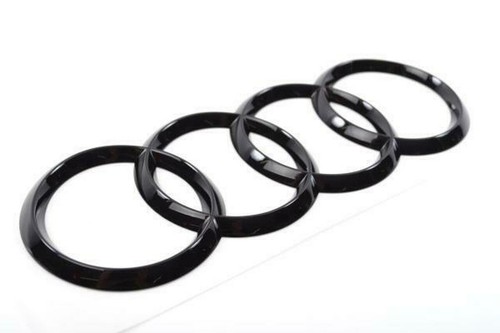Logo audi posteriore nero - logo,