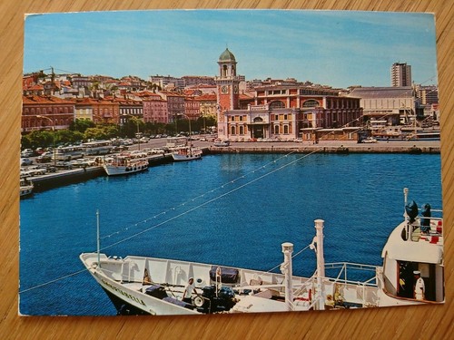 Cartolina colori trieste - cartolina, riva