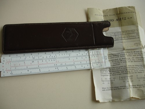 Slide rule aristo - aristo, rietz