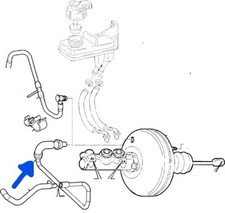 TUBO DEPRESSIONE SERVOFRENO LATO PEDALIERA ALFA 156 2.4 JTD ORIGINALE 60672536
