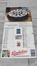 CALENDARIO BERTOLINI OMAGGIO VINTAGE 1985 LIEVITO RICETTE DOLCI MARIA ROSA