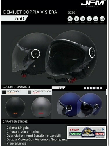 Casco jet demi scooter moto - jet,