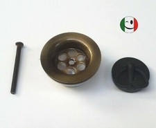 PILETTA GATTINARA Ø 70  PER LAVELLO IN ACCIAIO SCARICO DA 1½"  BRONZATO - BRONZO