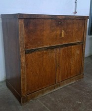 Madia In Noce Credenza Antica Mobile Bar Radica Intarsio