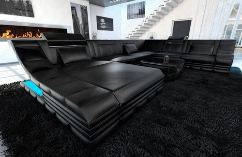 Divano design pelle - di,