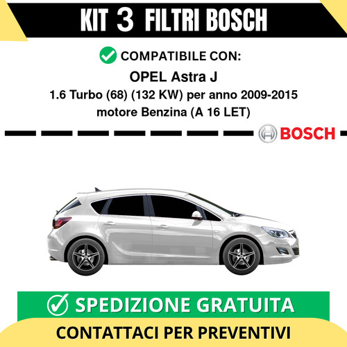 Kit bosch filtri tagliando - 3,