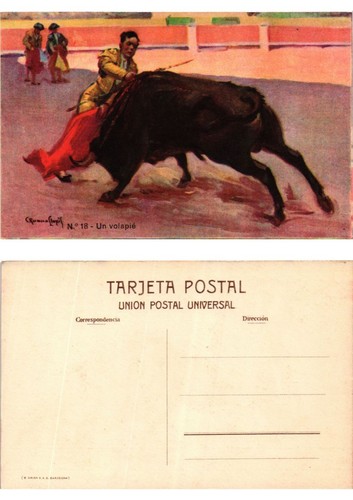 Cpa bullfighting un - -,