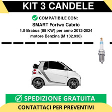 Kit candele per smart fortwo - 3,